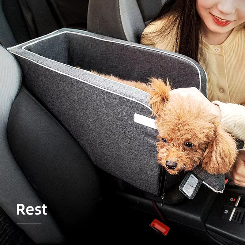 Dog Car Seat Bed Car Central Dog Car Seat Bed Portable Dog Carrier for Small Dogs Cats Safety Travel Bag Dog Accessories